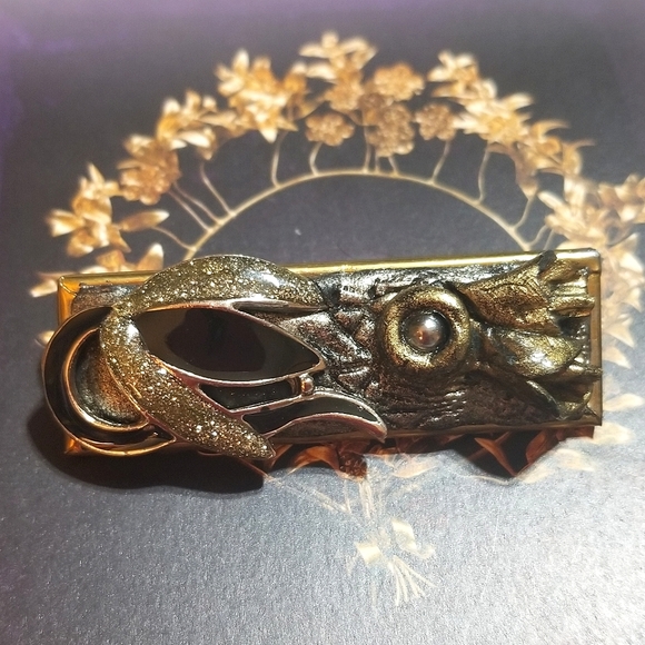 1960s Brutalist Artisan Mixed Media Brooch OOAK - Picture 5 of 8